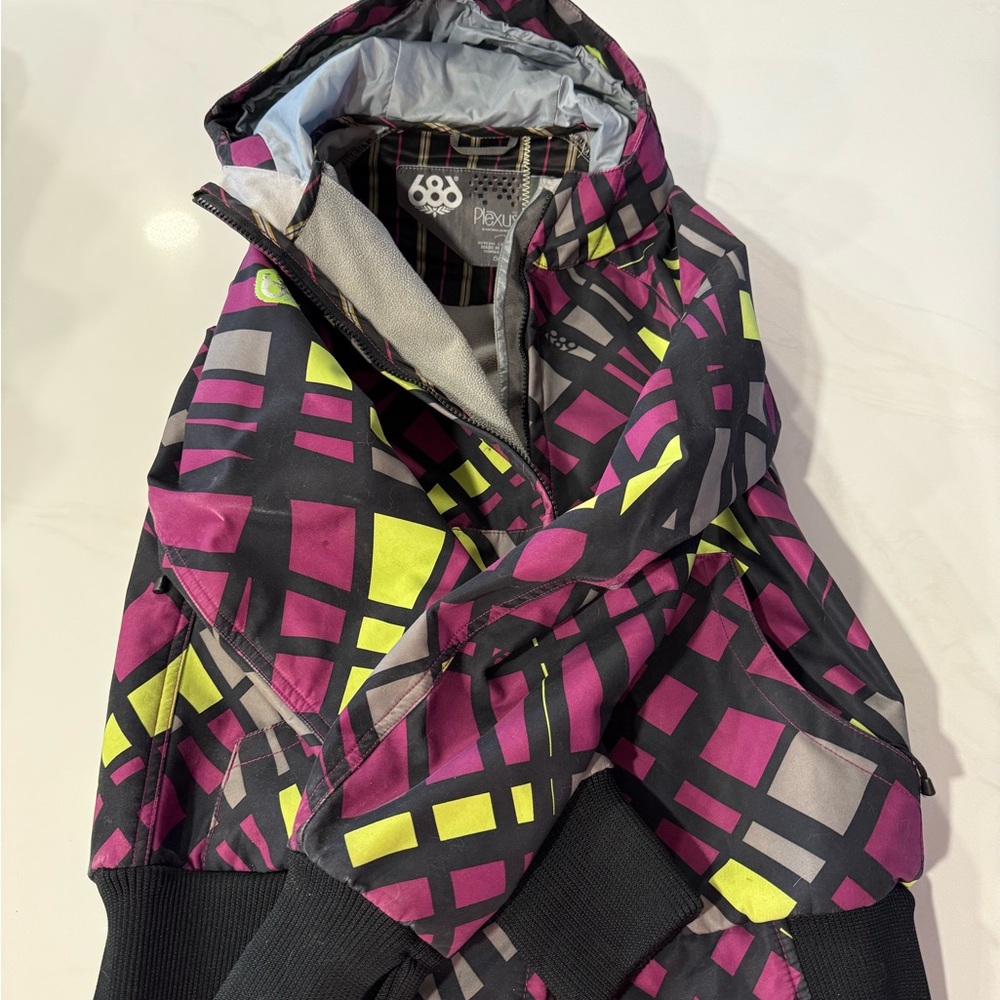 Ski Geometric Pattern Jacket - image 2